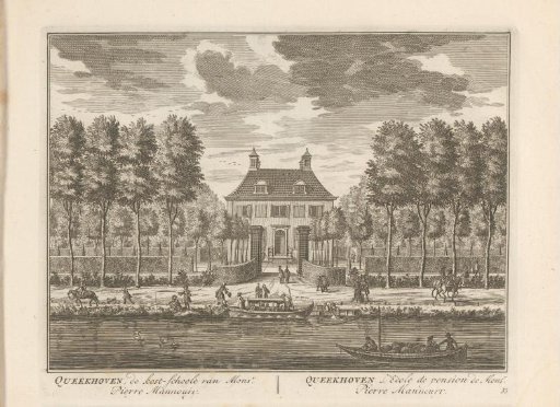 View of the country estate Queekhoven on the Vecht