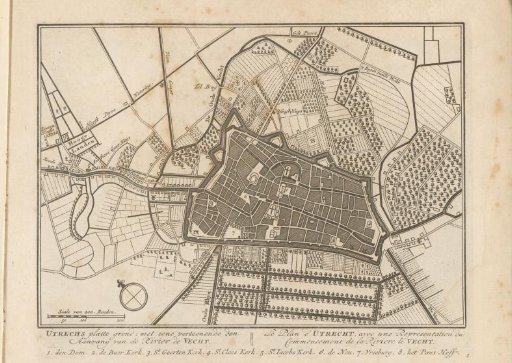 Map of the city of Utrecht