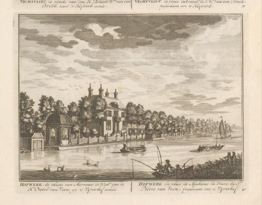 View of the country estate Hofwerk on the Vecht