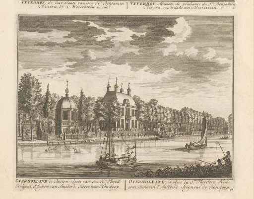 View of the country estate Over-Holland on the Vecht