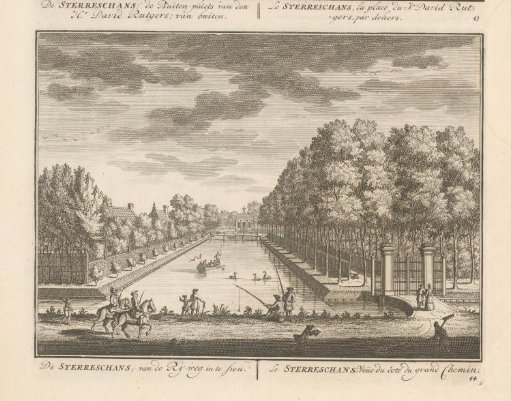 View of the garden of the country estate Sterreschans