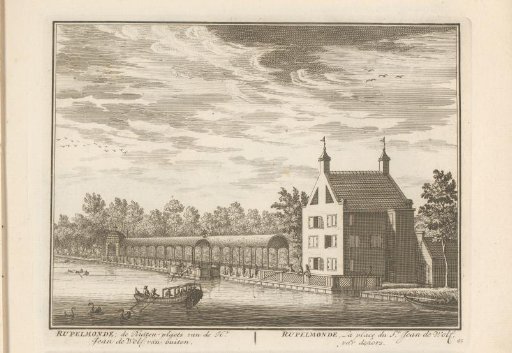 View of the country estate Rupelmonde on the Vecht
