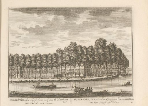View of the country estate Ouderhoek on the Vecht