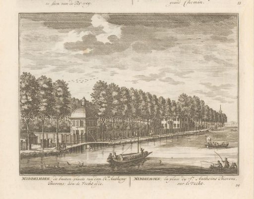 View of the country estate Middenhoek on the Vecht