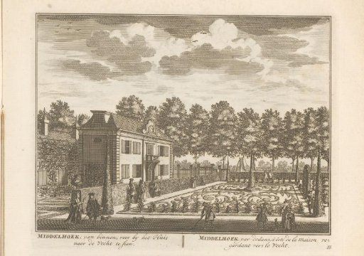 View of the garden of the country estate Middelhoek