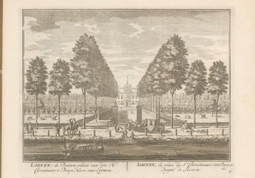 View of the Country Estate Huis te Loenen on the Vecht