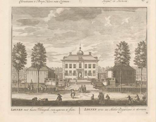 View of the Rear of the Country Estate Huis te Loenen