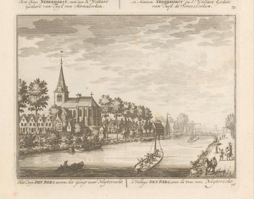 View of the Vecht near Nederhorst Den Berg and Nigtvecht