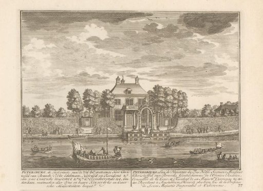 View of the Country Estate Petersburg on the Vecht