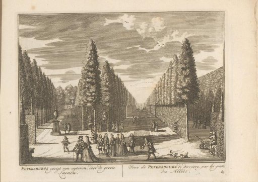 View of the Garden of the Country Estate Petersburg