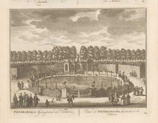 View of the Aviary in the Garden of the Country Estate Petersburg