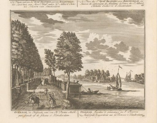 View of the country estate Overdam on the Vecht