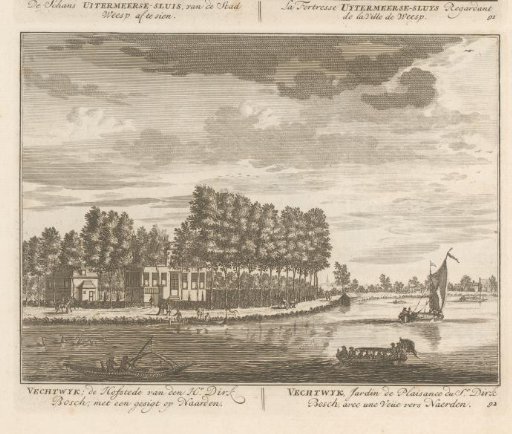 View of the country estate Vechtwijk on the Vecht