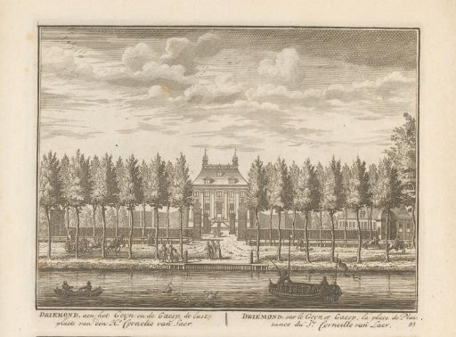 View of the country estate Driemond on the Vecht