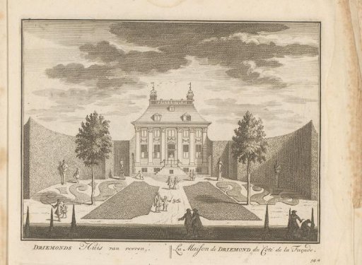View of the garden of the country estate Driemond