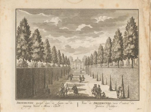 View of the garden of the country estate Driemond
