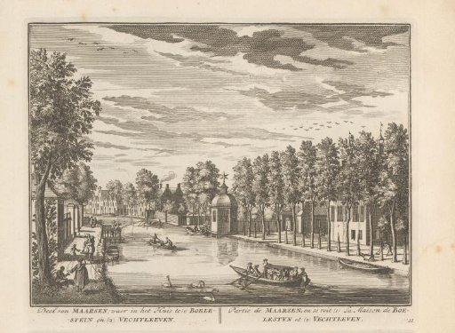 View of estates on the Vecht near Maarssen