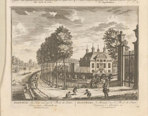 View of the estate Elsenburg on the Vecht