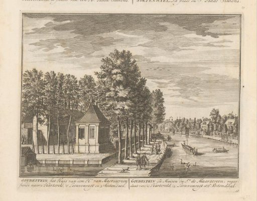 View of the estate Goudestein on the Vecht