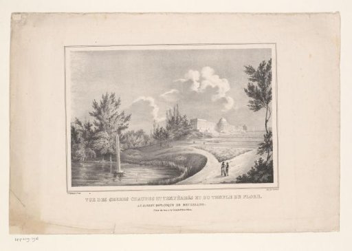 View of the Kruidtuin in Brussels
