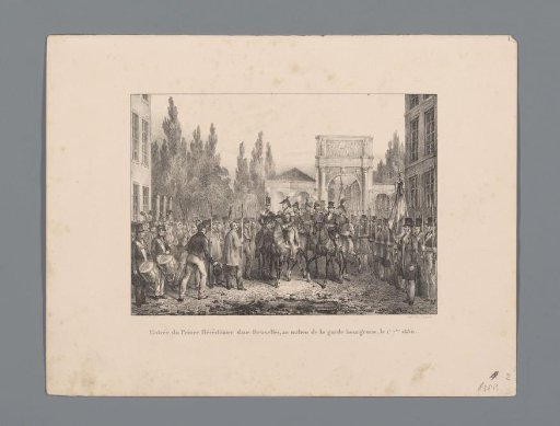 Entry of the Prince of Orange into Brussels, 1830