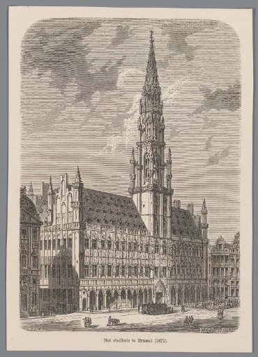 View of the Town Hall in Brussels