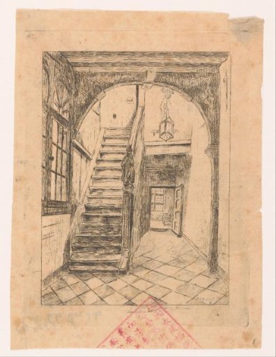 Interior with a staircase