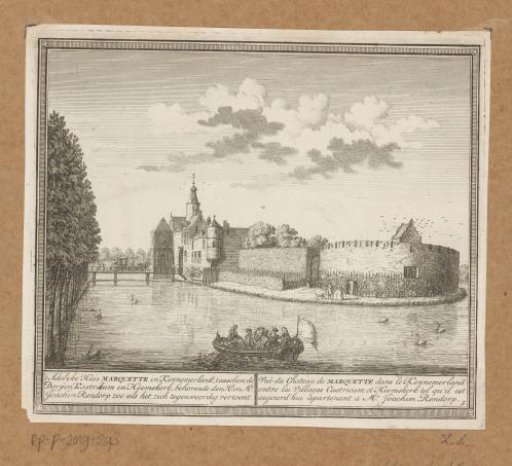 View of Marquette Castle in Heemskerk