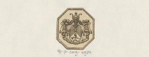 Ex libris of an Unknown Person, Possibly von Schulzenheim