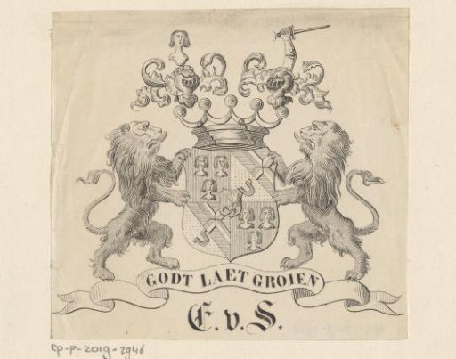Ex libris of E. v. S.