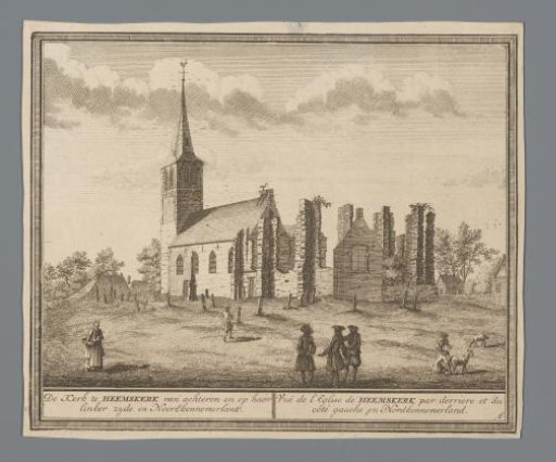 View of the village church of Heemskerk
