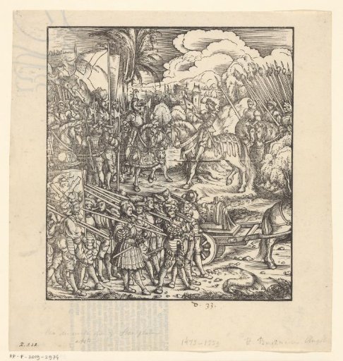 Emperor Maximilian I (The White Knight) before the King with the Swan