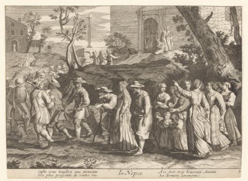 The Bridal Couple Led to the Wedding Bed