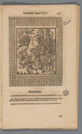 The Pope and his retinue on horseback