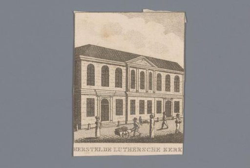 View of the Lutheran Church in Amsterdam