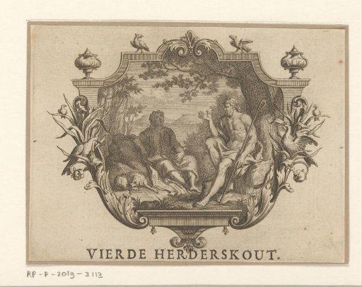 Vignette with Two Shepherds