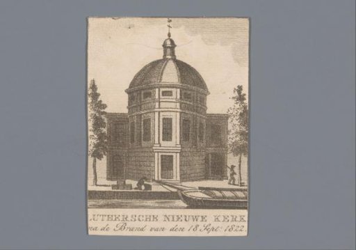 View of the New Lutheran Church in Amsterdam