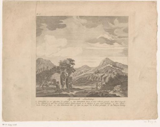 View of a landscape in the Western Cape with Khoekhoe