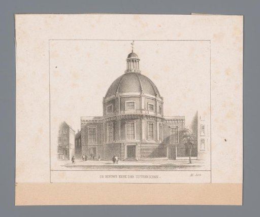 View of the New Lutheran Church in Amsterdam