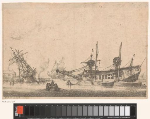 Two Keel-Backed Sailing Ships
