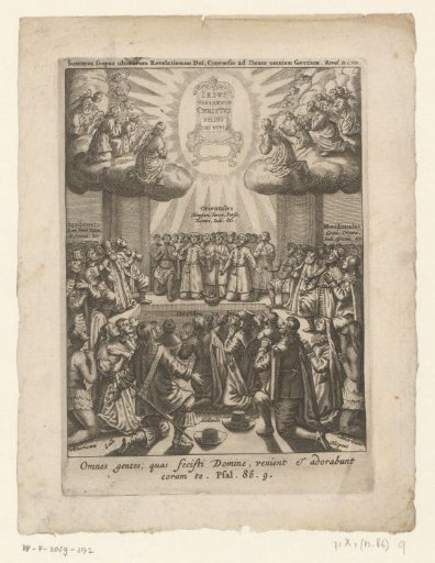 Various Nations Adoring Christ