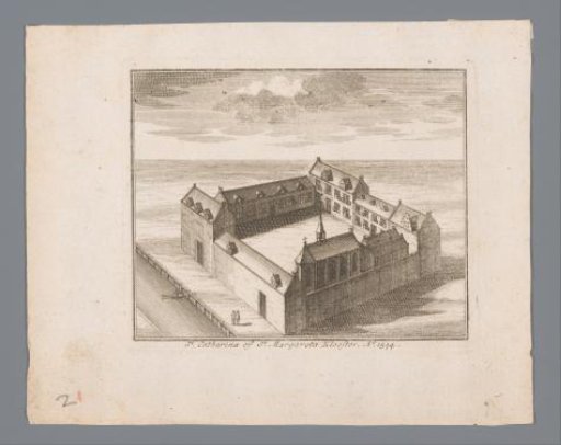 Bird's-eye view of the Sint-Catharinaklooster in Amsterdam