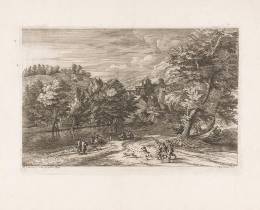 Landscape with River and Approaching Boat
