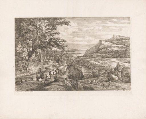 View of a Valley with a Village and the Coast