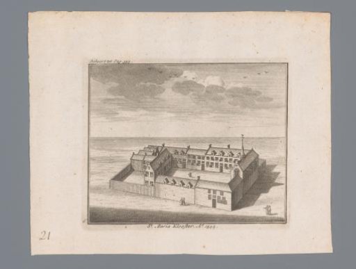 Bird's-eye view of the Sint-Mariaklooster in Amsterdam