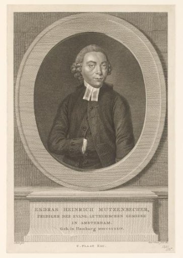Portrait of the Amsterdam Preacher Esdras Heinrich Mützenbecher