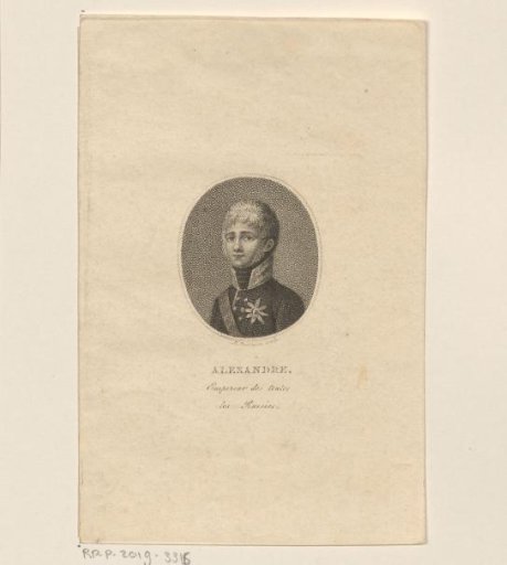 Portrait of Alexander I, Tsar of Russia