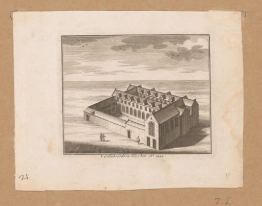 Aerial view of the Cellebroedersklooster in Amsterdam