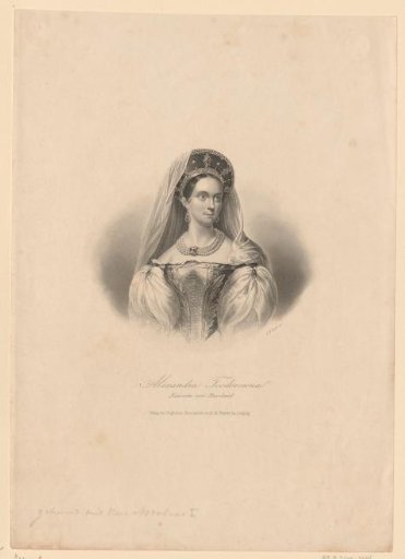 Portrait of Alexandra Feodorovna, Tsarina of Russia