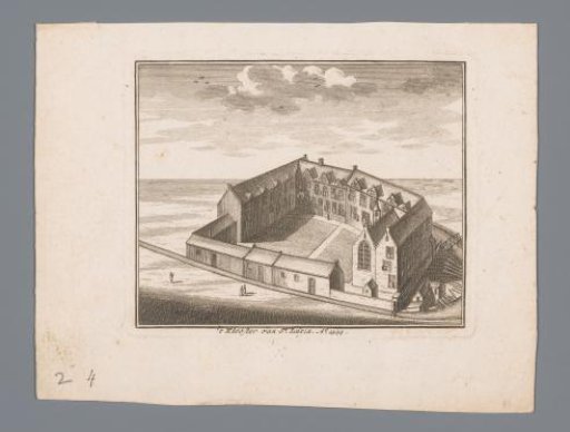 Aerial view of the Sint-Luciënklooster in Amsterdam